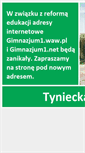 Mobile Screenshot of gimnazjum1.net